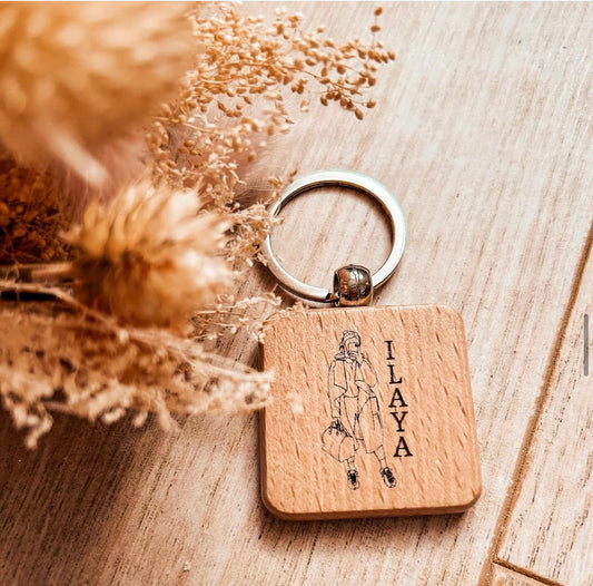 Porte clé bois